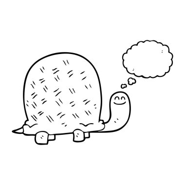 kabarcık karikatür kaplumbağa sanıyordum