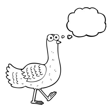 düşünce kabarcık karikatür kuş