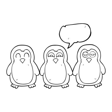 konuşma balonu karikatür Noel robins elele