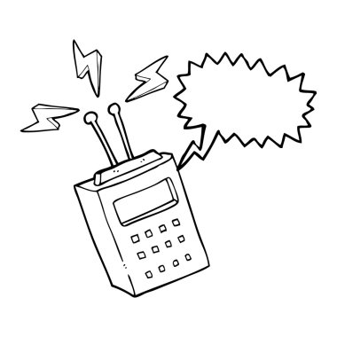 konuşma kabarcık karikatür bilimsel aygıt