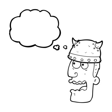 savaşçı adam çığlık düşünce kabarcık karikatür