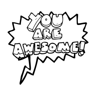 konuşma balonu çizgi film harika metin vardır