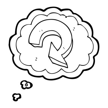 kabarcık karikatür oku geri dönüşüm sanıyordum