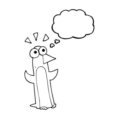 kabarcık karikatür sürpriz penguen sanıyordum