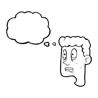 kabarcık karikatür bakan adam drooling sanıyordum