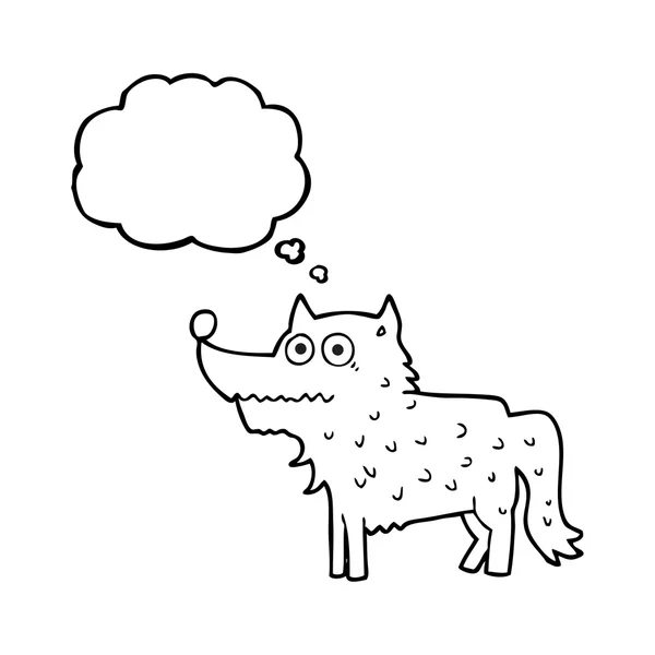 Myśl bańki kreskówka pies — Wektor stockowy