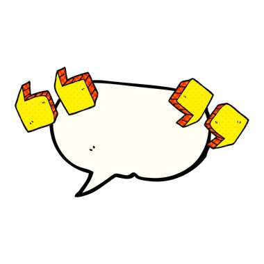 çizgi roman konuşma kabarcık karikatür tırnak işaretleri