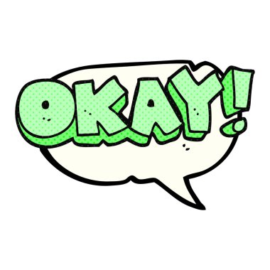 comic book speech bubble cartoon okay symbol