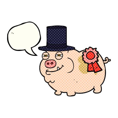 çizgi roman konuşma kabarcık karikatür Ödülü kazanan domuz