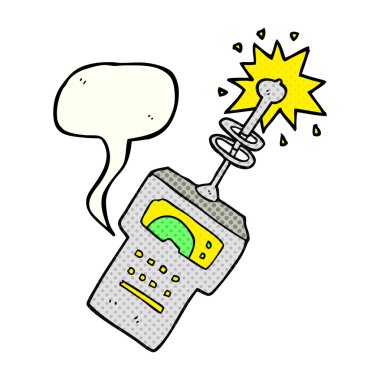 çizgi roman konuşma balonu karikatür fütüristik inceden inceye gözden geçirmek