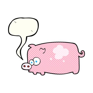 çizgi roman konuşma kabarcık karikatür domuz