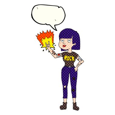 çizgi roman konuşma kabarcık karikatür kaya kız