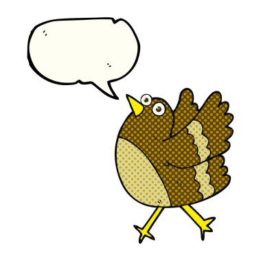 çizgi roman konuşma kabarcık karikatür mutlu kuş