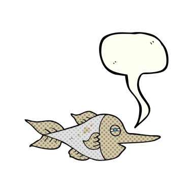 çizgi roman konuşma kabarcık karikatür kılıç balığı