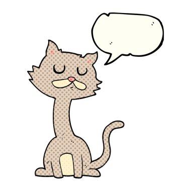 çizgi roman konuşma kabarcık karikatür kedi