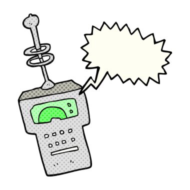 çizgi roman konuşma balonu karikatür fütüristik inceden inceye gözden geçirmek