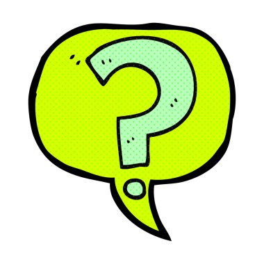 çizgi roman konuşma kabarcık karikatür soru işareti