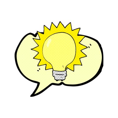 çizgi roman konuşma kabarcık karikatür ampul