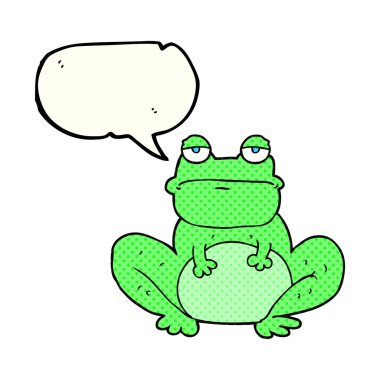 çizgi roman konuşma kabarcık karikatür kurbağa