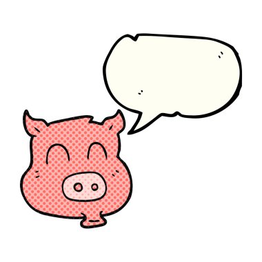 çizgi roman konuşma kabarcık karikatür domuz