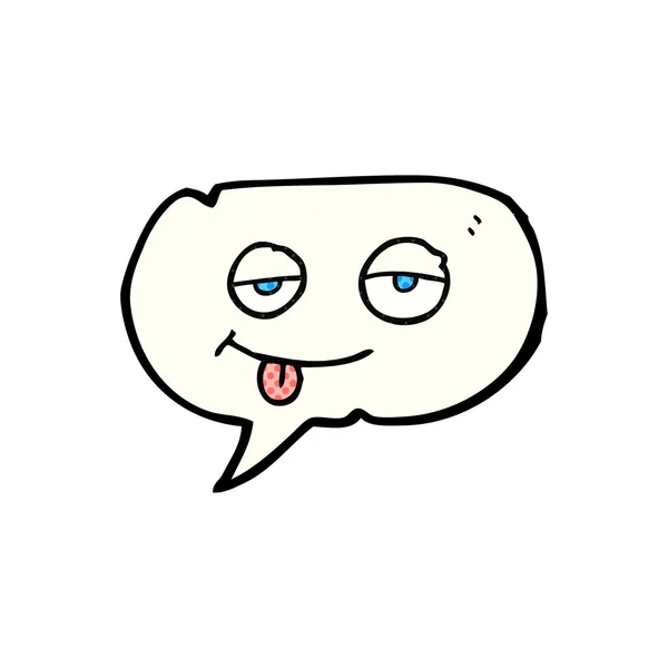 Comic book speech bubble cartoon tired eyes — стоковый вектор