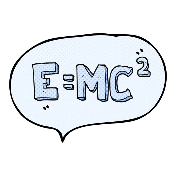 Comic book speech bubble cartoon science formula — Stock Vector