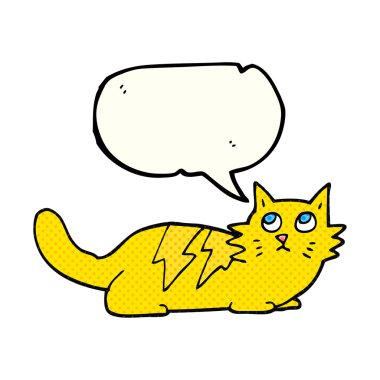 çizgi roman konuşma kabarcık karikatür kedi