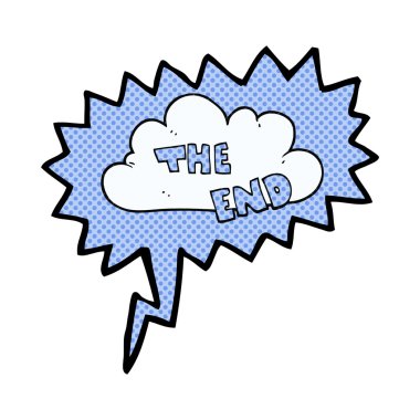 çizgi roman konuşma kabarcık karikatür End sembolü