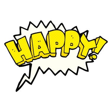 çizgi roman konuşma kabarcık karikatür mutlu metin sembol