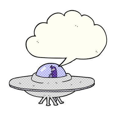 çizgi roman konuşma kabarcık karikatür uçan daire