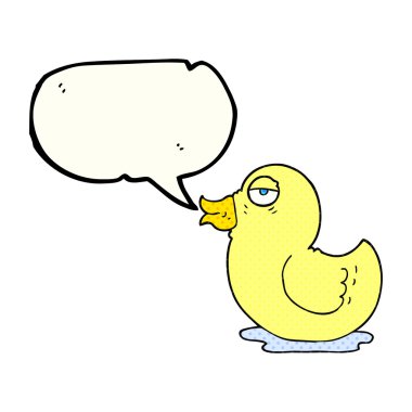 çizgi roman konuşma kabarcık karikatür lastik ördek