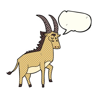 çizgi roman konuşma kabarcık karikatür antilop