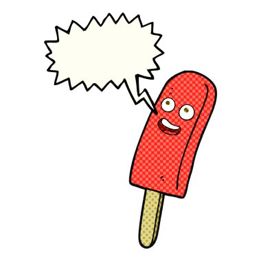 çizgi roman konuşma kabarcık karikatür Buz lolly