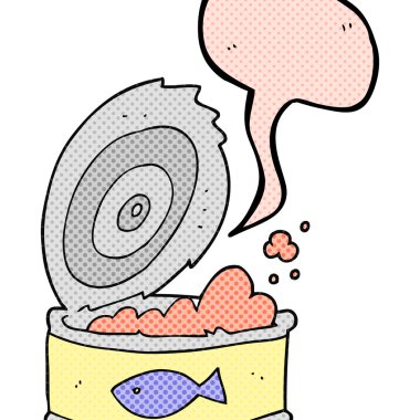 çizgi roman konuşma kabarcık karikatür konserve ton balığı