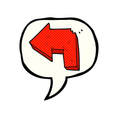 çizgi roman konuşma kabarcık karikatür yön oku