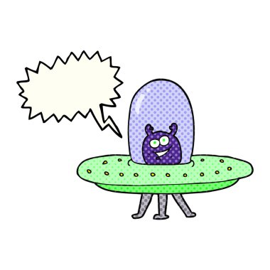 çizgi roman konuşma kabarcık karikatür uzaylı