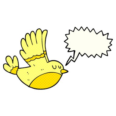 kuş çizgi roman konuşma balonu çizgi film, uçuş