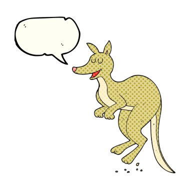 çizgi roman konuşma kabarcık karikatür kanguru