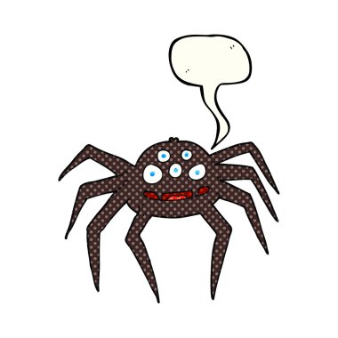 çizgi roman konuşma kabarcık karikatür örümcek