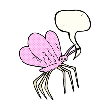 çizgi roman konuşma kabarcık karikatür kelebek