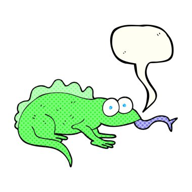 çizgi roman konuşma kabarcık karikatür kertenkele