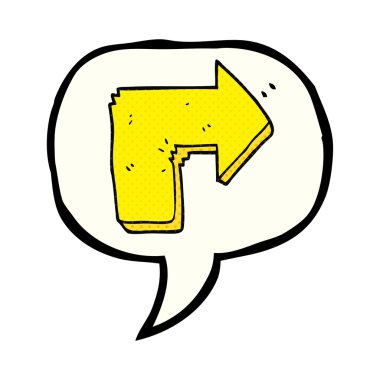 çizgi roman konuşma kabarcık karikatür oku