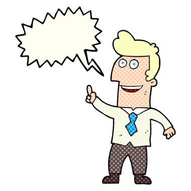 çizgi roman konuşma kabarcık karikatür işadamı işaret