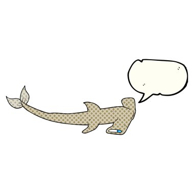 çizgi roman konuşma kabarcık karikatür çekiç köpekbalığı