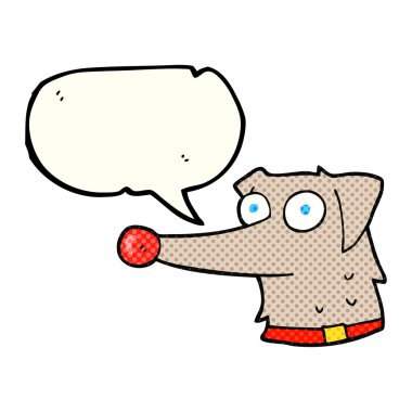 çizgi roman konuşma kabarcık karikatür köpek tasması var