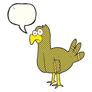 çizgi roman konuşma kabarcık karikatür kuş