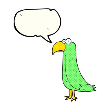 çizgi roman konuşma kabarcık karikatür papağan