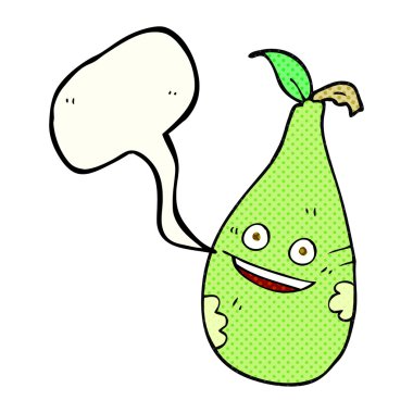 çizgi roman konuşma kabarcık karikatür armut