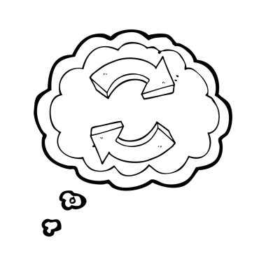 kabarcık karikatür okları geri dönüşüm sanıyordum