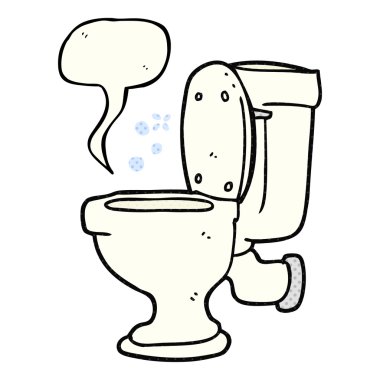 çizgi roman konuşma kabarcık karikatür tuvalet